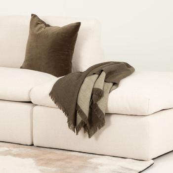 Ashleigh 4 Seater Corner Modular Chaise Sofa Right Hand Facing, Cream