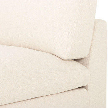 Ashleigh 4 Seater Modular Right Hand Facing Corner Sofa with Ottoman, Cream