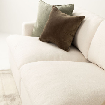 Ashleigh 4 Seater Corner Modular Chaise Sofa Right Hand Facing, Cream