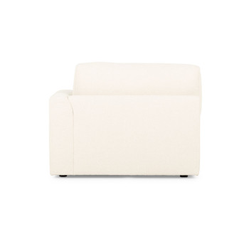 Ashleigh 4 Seater Modular Left Hand Facing Corner Sofa with Ottoman, Cream