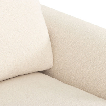 Ashleigh 4 Seater Modular Left Hand Facing Corner Sofa with Ottoman, Cream