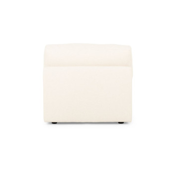 Ashleigh 4 Seater Modular Left Hand Facing Corner Sofa with Ottoman, Cream