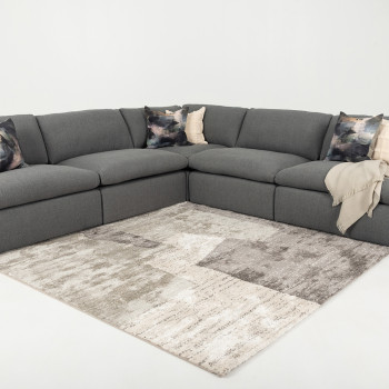 Ashleigh 5 Seater Corner Modular Sofa, Grey