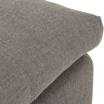 Ashleigh 4 Seater Modular Right Hand Facing Corner Sofa with Ottoman, Grey