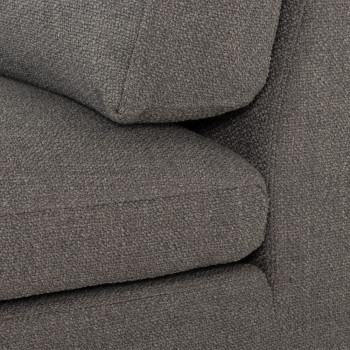 Ashleigh 4 Seater Modular Left Hand Facing Corner Sofa with Ottoman, Grey