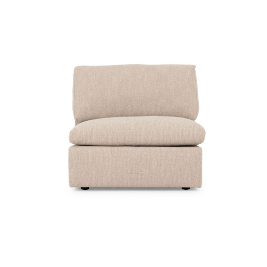 Ashleigh 4 Seater Modular Right Hand Facing Corner Sofa with Ottoman, Taupe