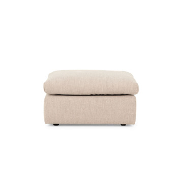 Ashleigh 4 Seater Modular Right Hand Facing Corner Sofa with Ottoman, Taupe