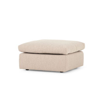 Ashleigh 4 Seater Modular Left Hand Facing Corner Sofa with Ottoman, Taupe