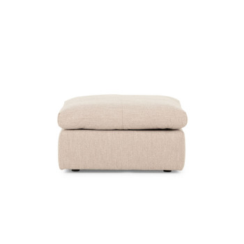 Ashleigh 4 Seater Modular Left Hand Facing Corner Sofa with Ottoman, Taupe