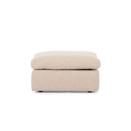 Ashleigh 4 Seater Modular Left Hand Facing Corner Sofa with Ottoman, Taupe