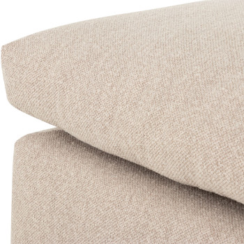 Ashleigh 4 Seater Modular Left Hand Facing Corner Sofa with Ottoman, Taupe