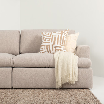 Ashleigh 4 Seater Corner Modular Chaise Sofa Left Hand Facing, Taupe