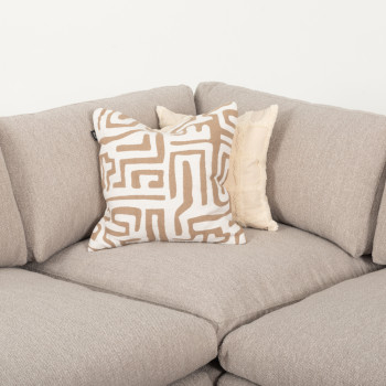 Ashleigh 4 Seater Corner Modular Chaise Sofa Left Hand Facing, Taupe