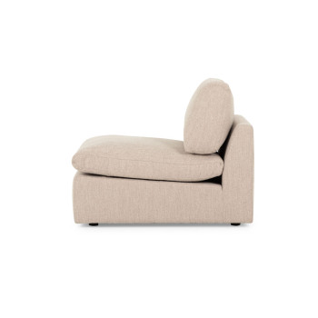 Ashleigh 4 Seater Modular Left Hand Facing Corner Sofa with Ottoman, Taupe