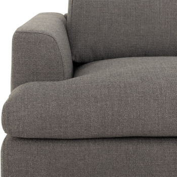 Ashleigh 5 Seater Corner Modular Sofa With Ottoman, Grey