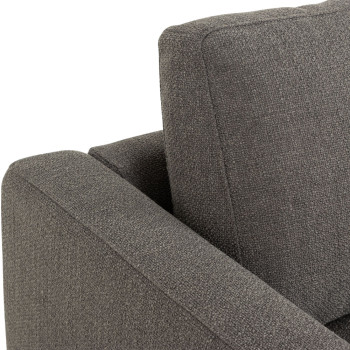 Ashleigh 5 Seater Corner Modular Sofa With Ottoman, Grey