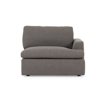 Ashleigh 5 Seater Corner Modular Sofa With Ottoman, Grey