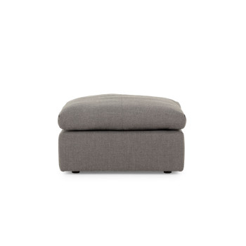 Ashleigh 5 Seater Corner Modular Sofa With Ottoman, Grey