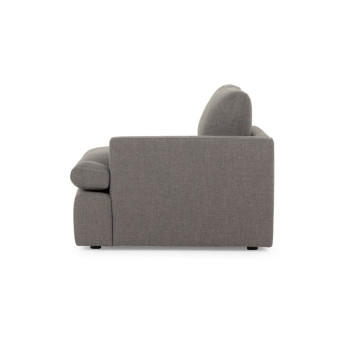 Ashleigh 5 Seater Corner Modular Sofa With Ottoman, Grey