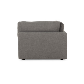 Ashleigh 5 Seater Corner Modular Sofa With Ottoman, Grey