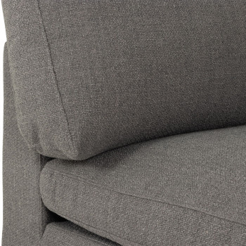 Ashleigh 5 Seater Corner Modular Sofa With Ottoman, Grey