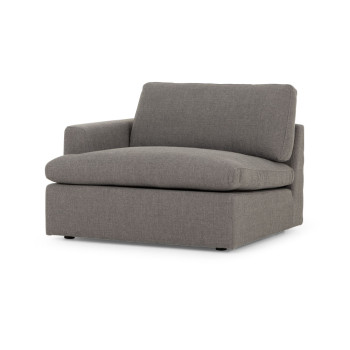 Ashleigh 5 Seater Corner Modular Sofa With Ottoman, Grey