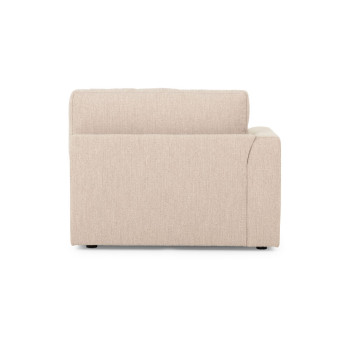 Ashleigh 5 Seater Corner Modular Sofa With Ottoman, Taupe