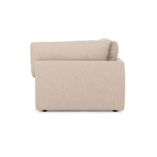Ashleigh 5 Seater Corner Modular Sofa With Ottoman, Taupe