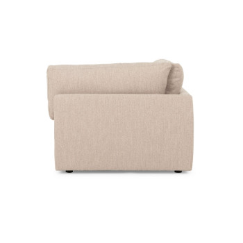 Ashleigh 5 Seater Corner Modular Sofa With Ottoman, Taupe
