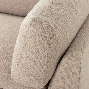Ashleigh 5 Seater Corner Modular Sofa With Ottoman, Taupe