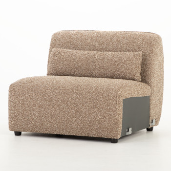 Avana 3 Seater + Armless 1.5 Seater, Brown