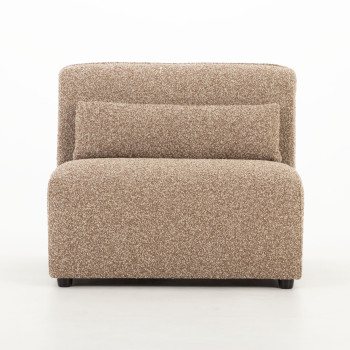 Avana 3 Seater + Armless 1.5 Seater, Brown