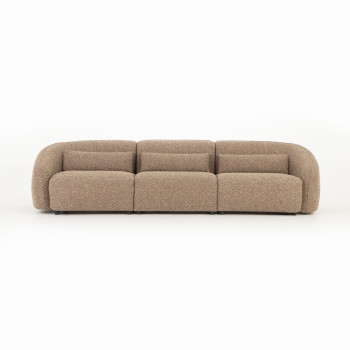 Avana 3 Seater + Armless 1.5 Seater, Brown