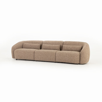 Avana 3 Seater + Armless 1.5 Seater, Brown