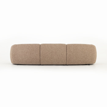 Avana 3 Seater + Armless 1.5 Seater, Brown