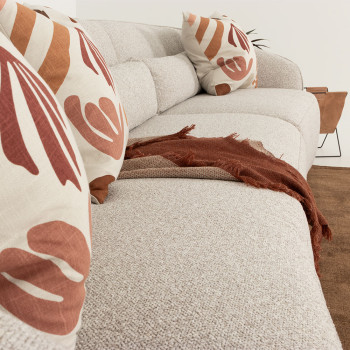 Avana 3 Seater + Armless 1.5 Seater, Light Grey