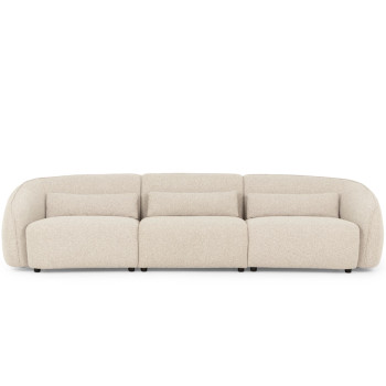 Avana 3 Seater + Armless 1.5 Seater, Light Grey