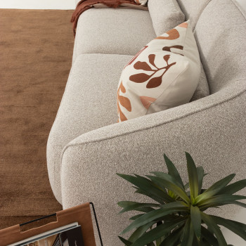 Avana 3 Seater + Armless 1.5 Seater, Light Grey