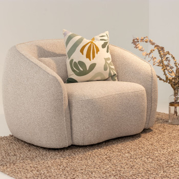 Avana 2 Seater + 2 Chairs, Light Grey