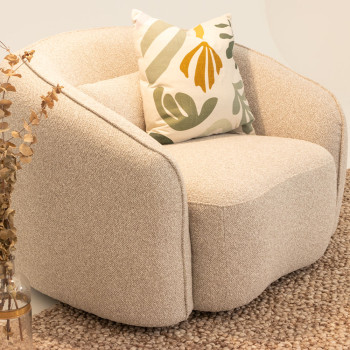 Avana 2 Seater + 2 Chairs, Light Grey