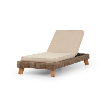 Bahamas Outdoor Sunlounger With Side Table