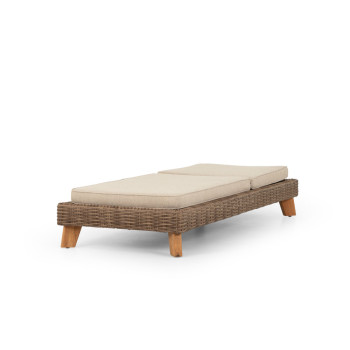 Bahamas Outdoor Sunlounger With Side Table