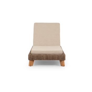 Bahamas Outdoor Sunlounger With Side Table