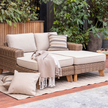 Bahamas Outdoor Chaise Set with Side Table