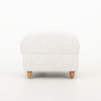 Bella 3 Seater + Ottoman, Light Grey