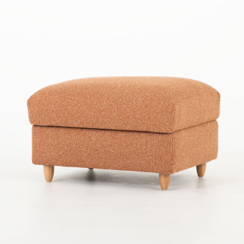 Bella 3 Seater + Ottoman, Rust