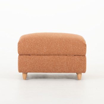 Bella 3 Seater + Ottoman, Rust