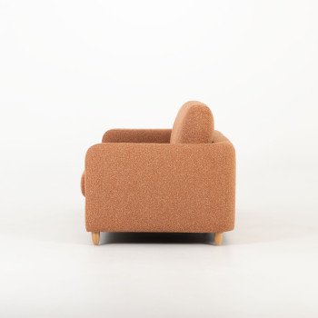 Bella 3 Seater + Ottoman, Rust