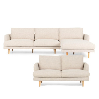 Bianca Chaise + 2 Seater, Sand