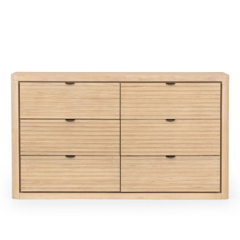 Bromley 6 Piece Bedroom Set with Queen Bed Frame, Light